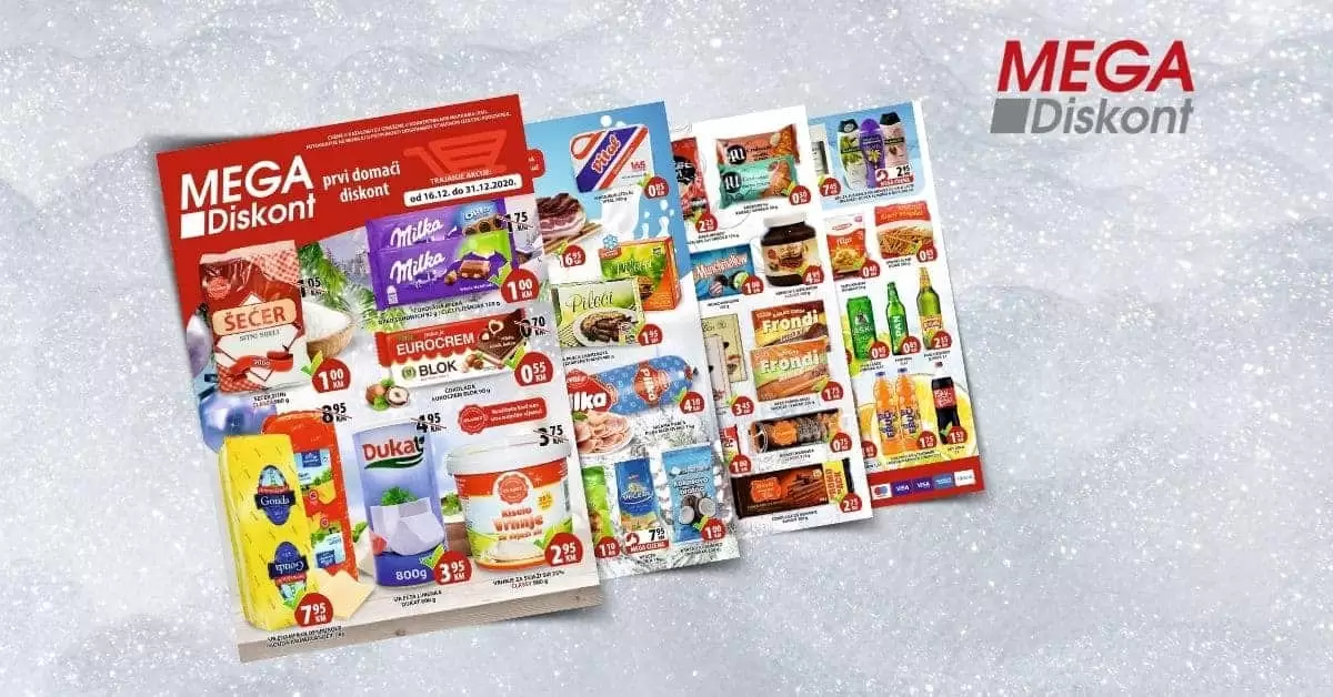 mega diskont super akcija. mega doskont snizenje. yimor super cijene. akcija. popusti. katalozi.