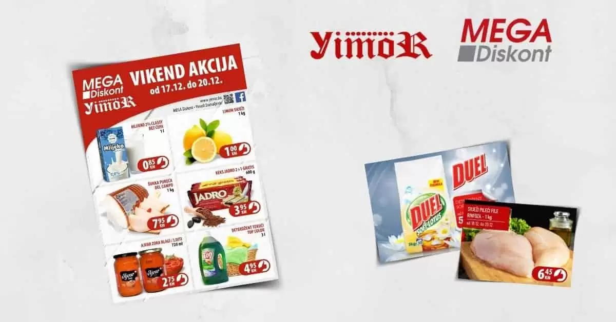 yimor mega diskont vikend akcija. vikend sniyenje.