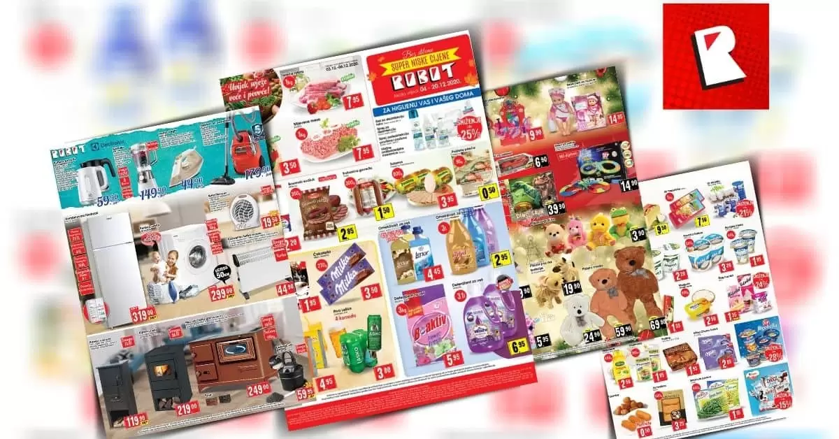 Robot akcijski katalog. robot katalog. kataloska akcija. snizenje. popust.