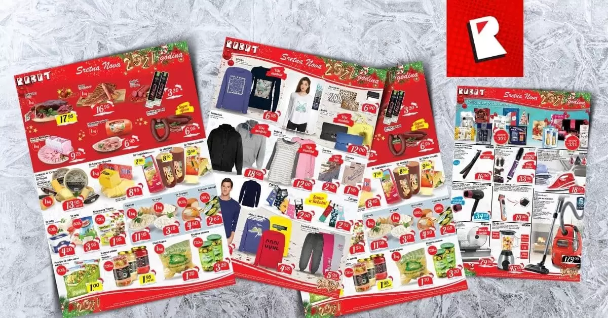 Robot akcijski katalog. snizenje. akcija. popust. snizeno.