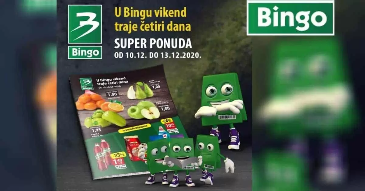 bingo akcijski katalog. snizenje. popust. akcija. snizeno.