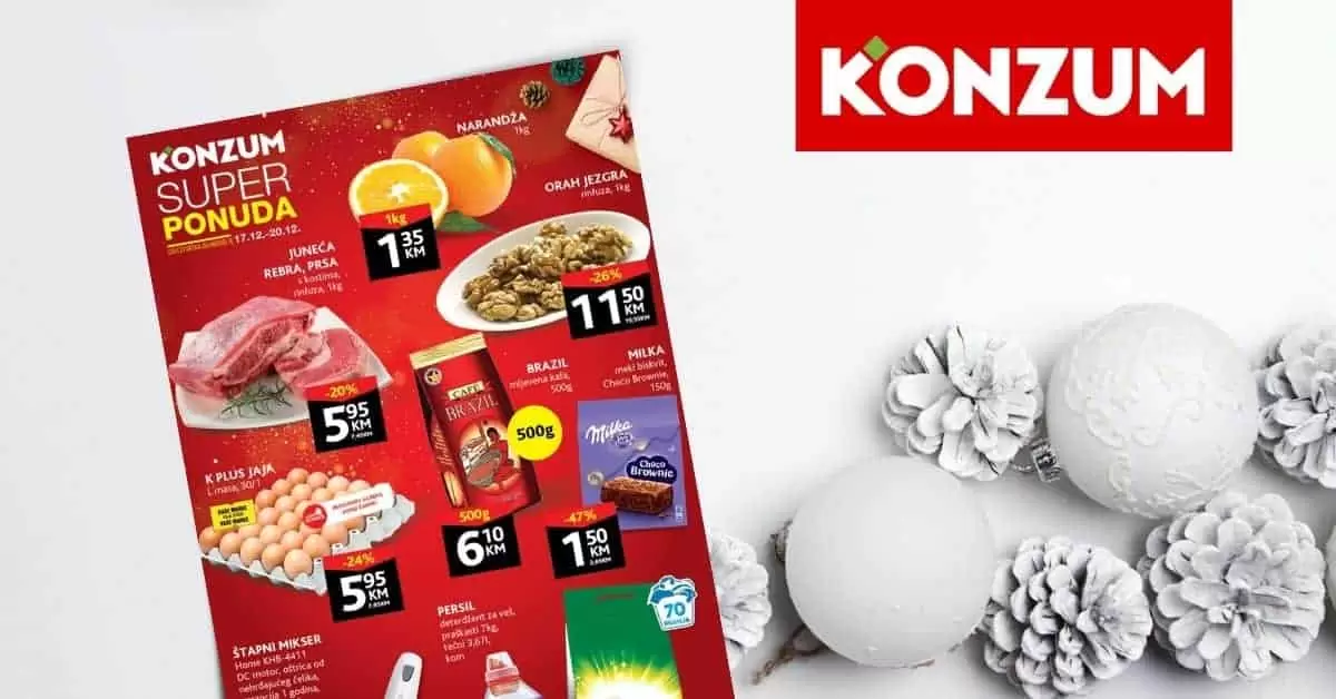 konzum katalog. konzum akcija. snizenje. akcija. popust.