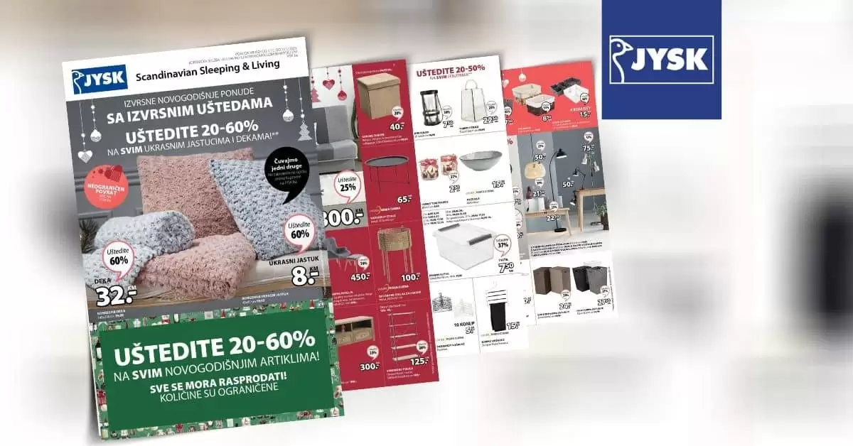 Jysk akcijski katalog. snizenje. akcija. popust. katalog.