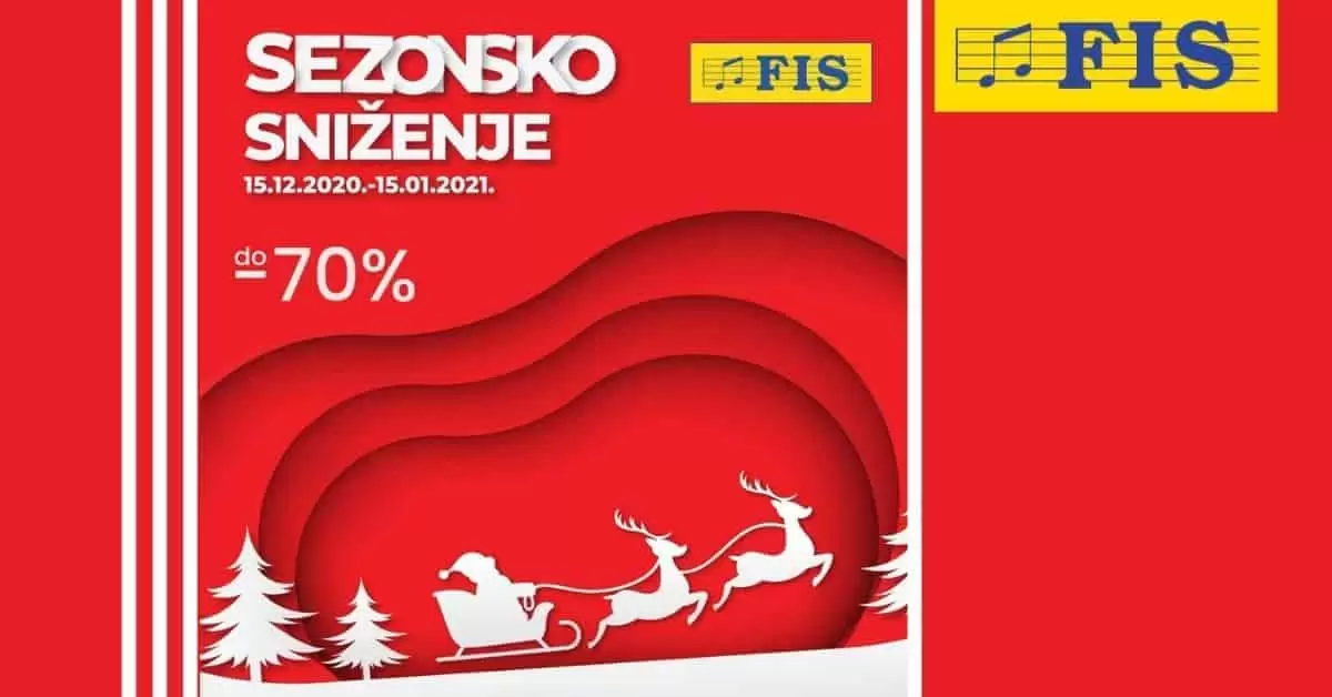 Fis snizenje. fis kupujte sa zadovoljstvom. fis akcija. popustvi. snizeno