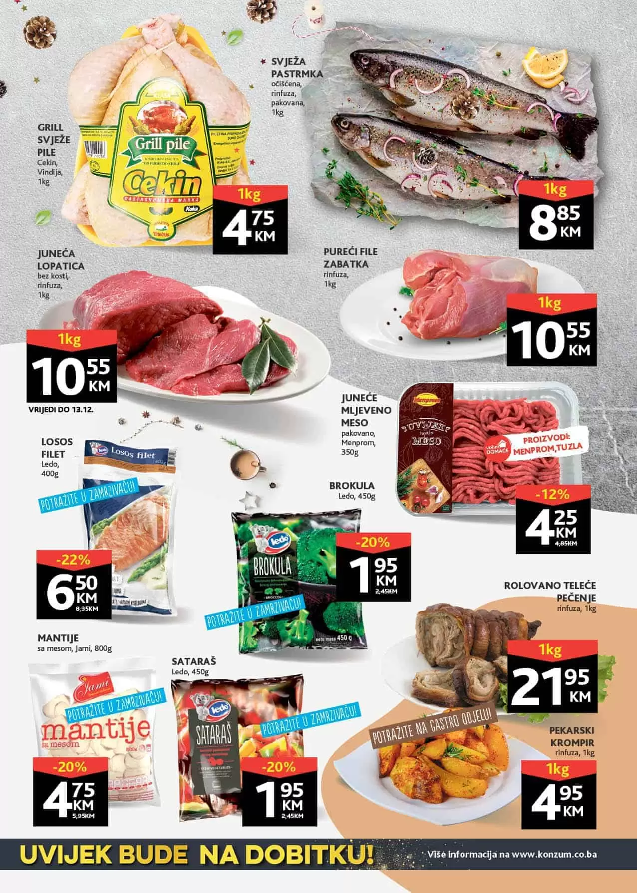 Konzum akcijski katalog. korona virus. snizenje. akcija. popusti. snizeno. 