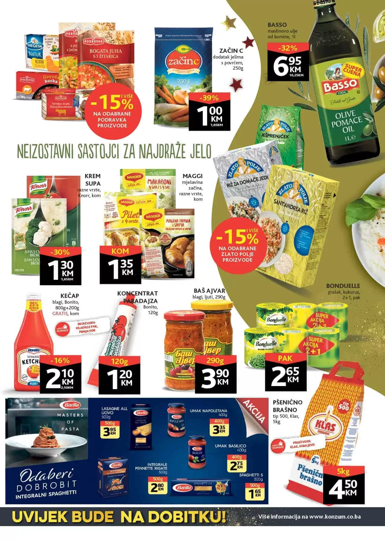 Konzum akcijski katalog. korona virus. snizenje. akcija. popusti. snizeno. 