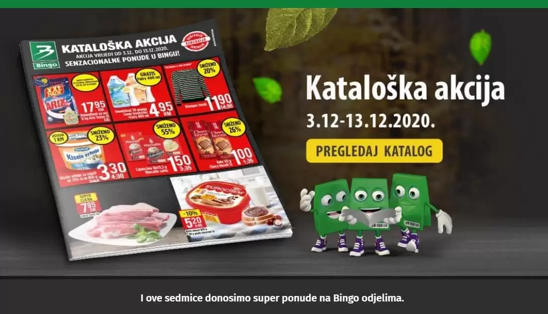 bingo akcijski katalog. snizenje. popust. akcija. snizeno.