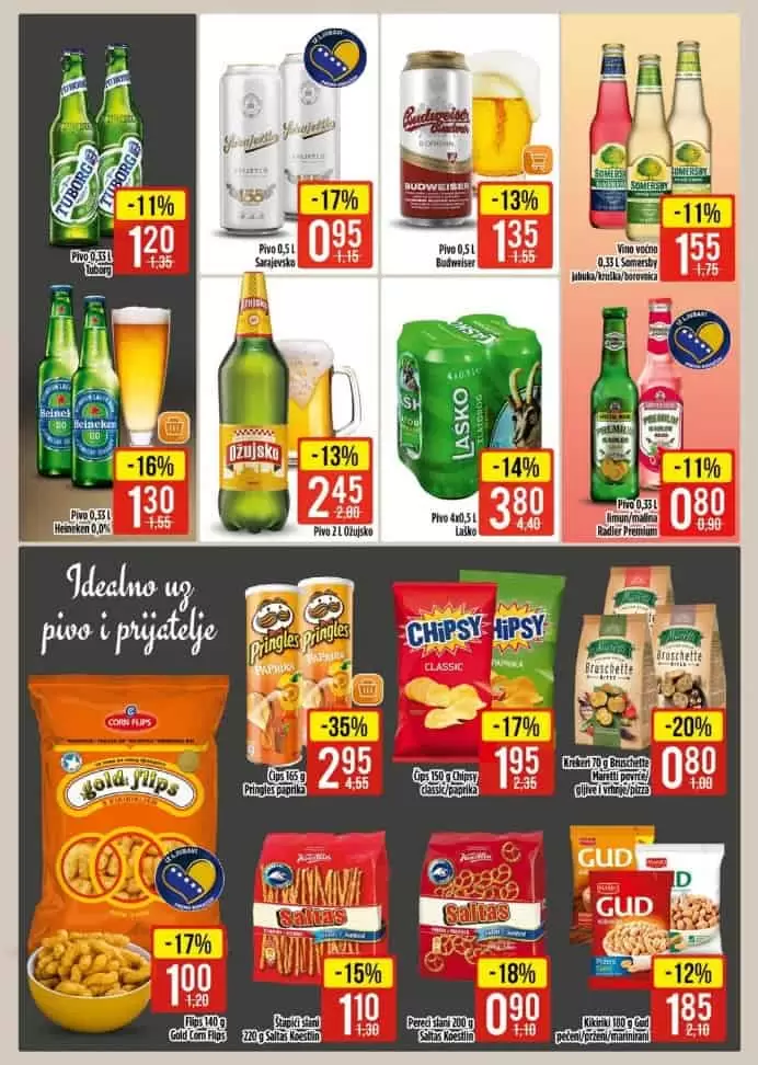 bingo kataloska akcija. snizenje u bingu. bingo popust. bingo katalog.  bingo katalog.  puvo. sarajevsko pivo. vino. 