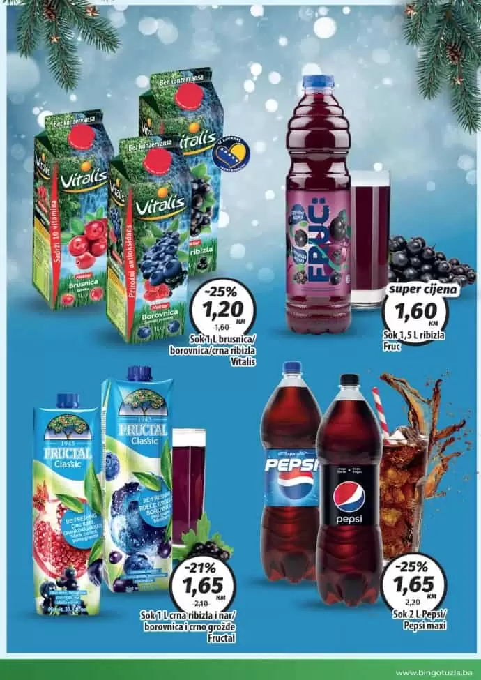 bingo praznicna ponuda 28.12.2020-3.1.2021. godine. super akcija. popust. katalog. snizenje. bingo katalog. kralj dobrih cijena. najnize cijene. 