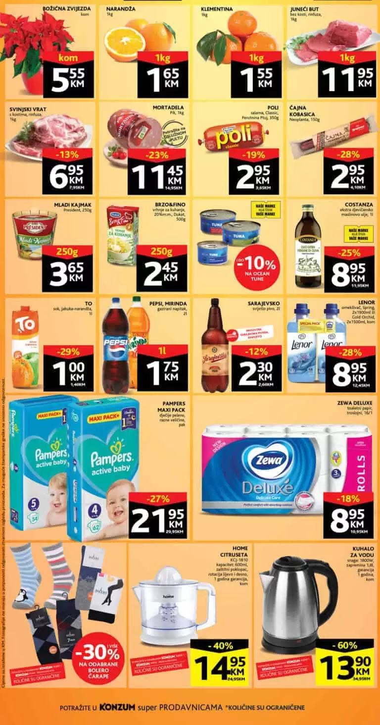 Konzum akcijski katalog. konzum snizenje. konzum akcija. snizeno. popust. katalog.