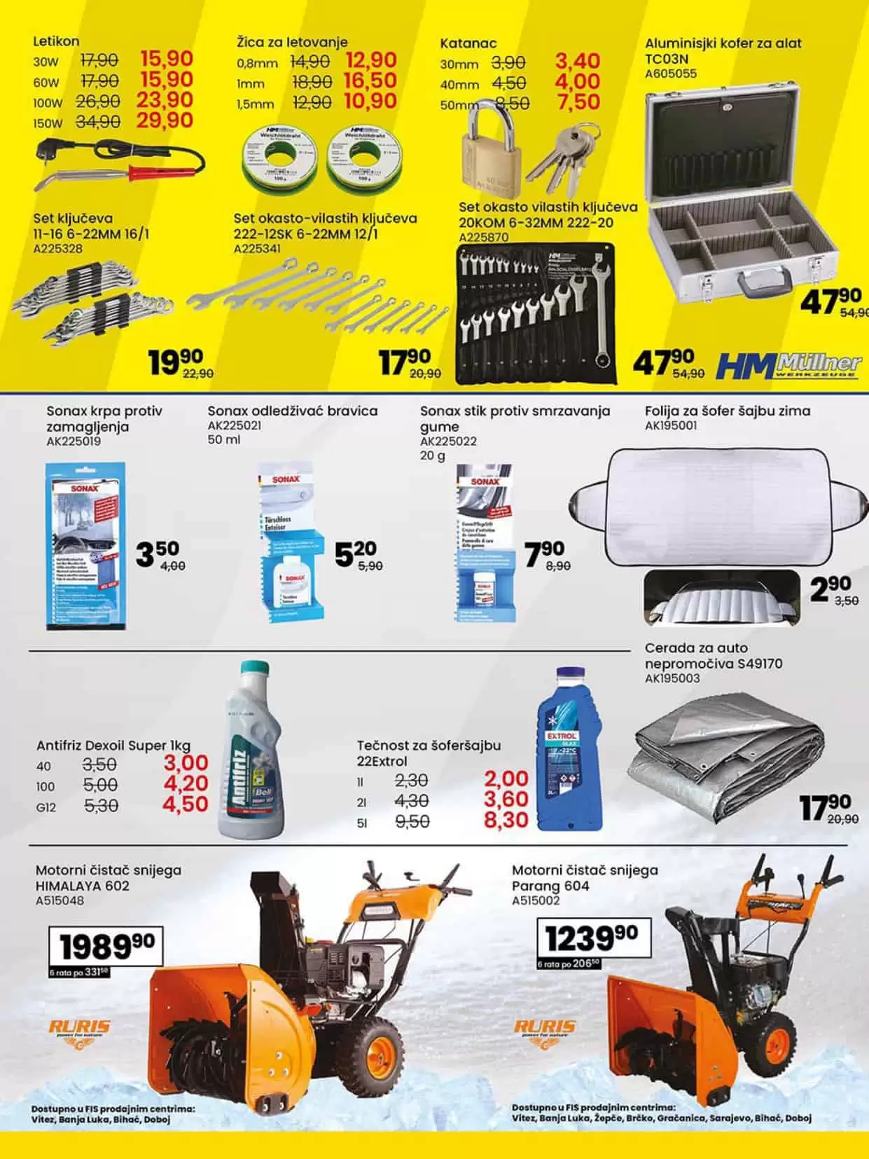 Fis TOP akcija. Fis snizenje. 