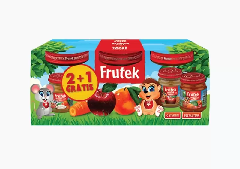 2+1 gratis* Frutek, dječije kašice, 2,95 KM *Gratis je sadržan u pakovanju dm 23.12.2020-5.1.2021. godine Sada još više štedim!