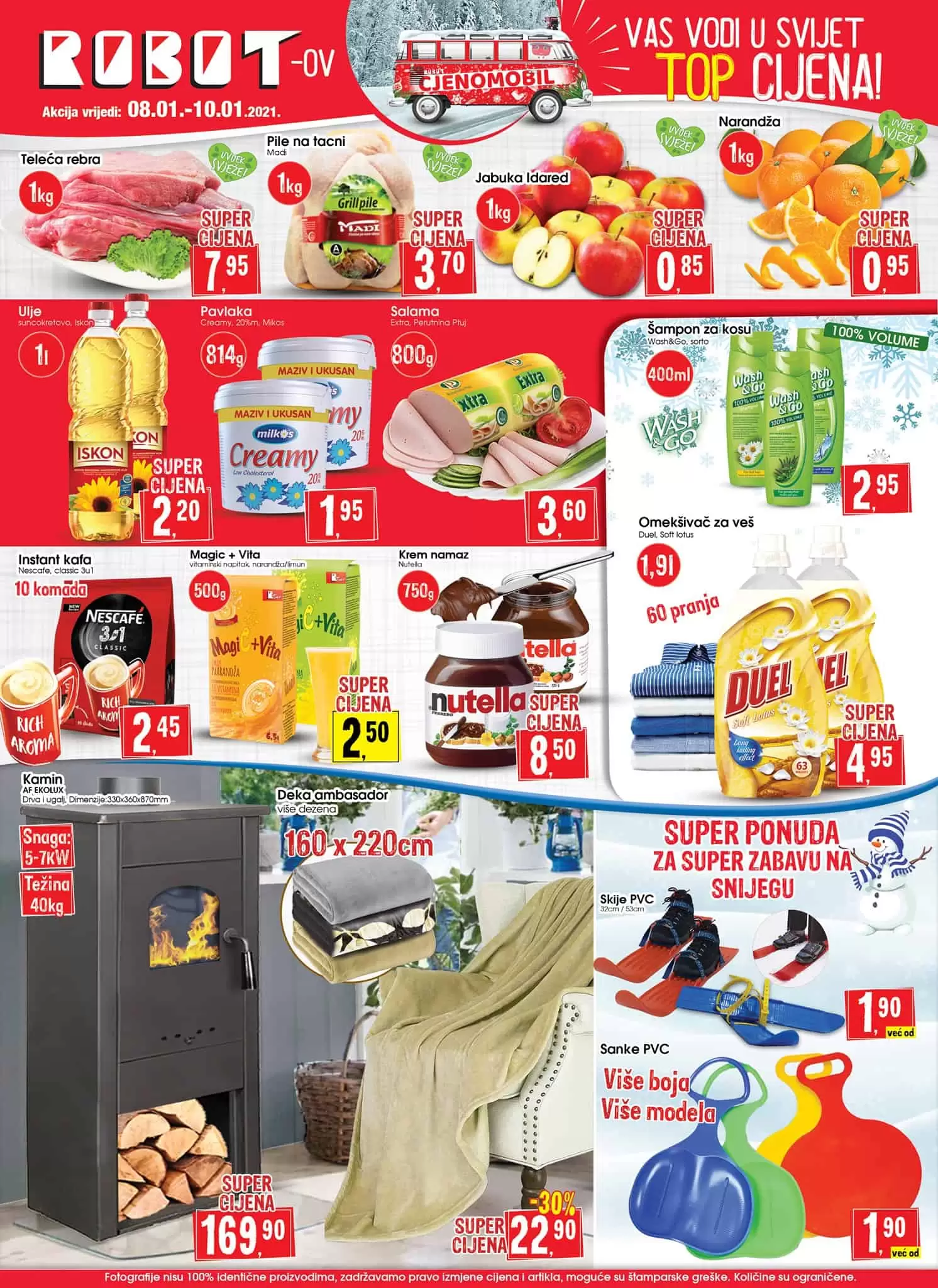 robot akcijski katalog. robot vikend akcija. snizenje. popust.