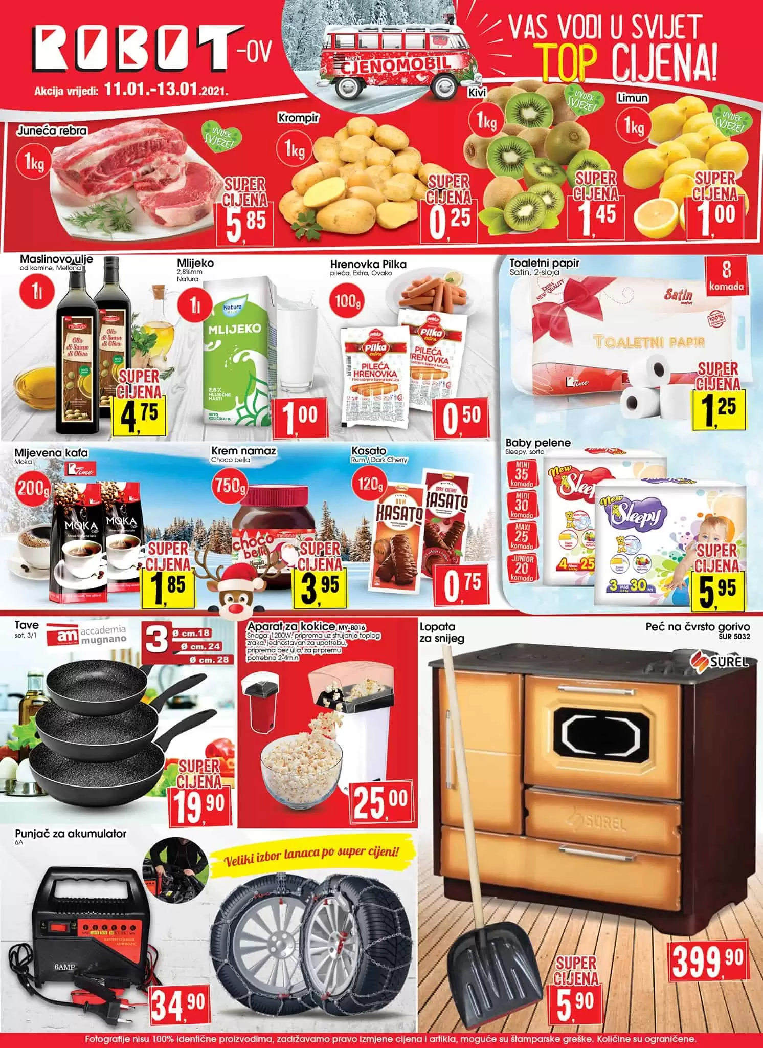 robot akcijski katalog. robot vikend akcija. snizenje. popust.