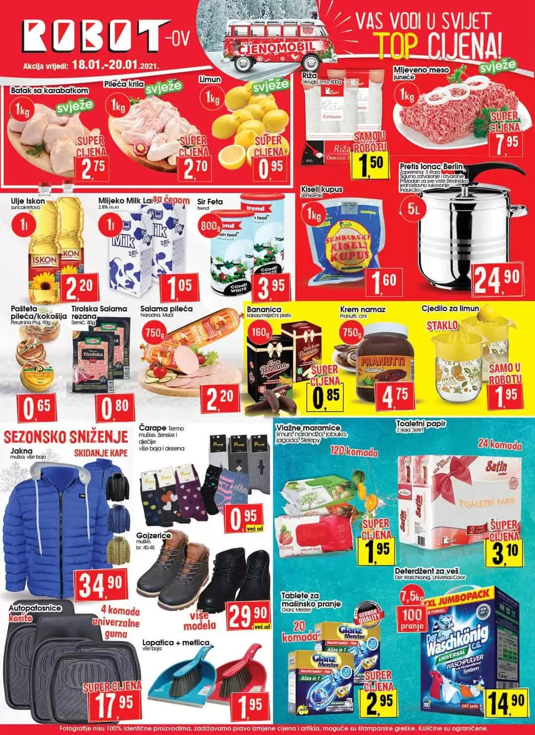 Robot akcijski katalog. robot katalog. kataloska akcija. snizenje. popust.