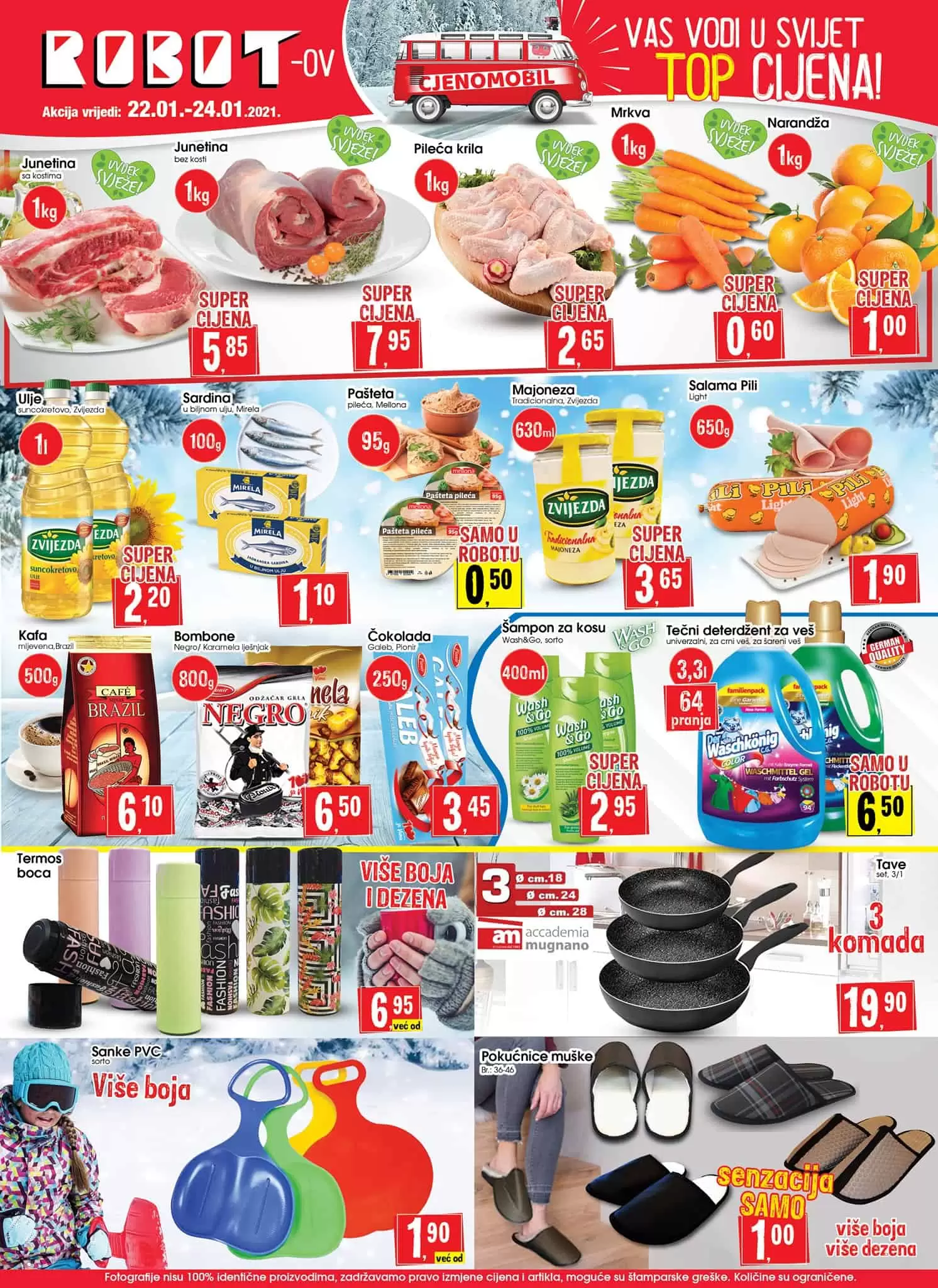 Robot akcijski katalog. snizenje. akcija. popust. snizeno. 