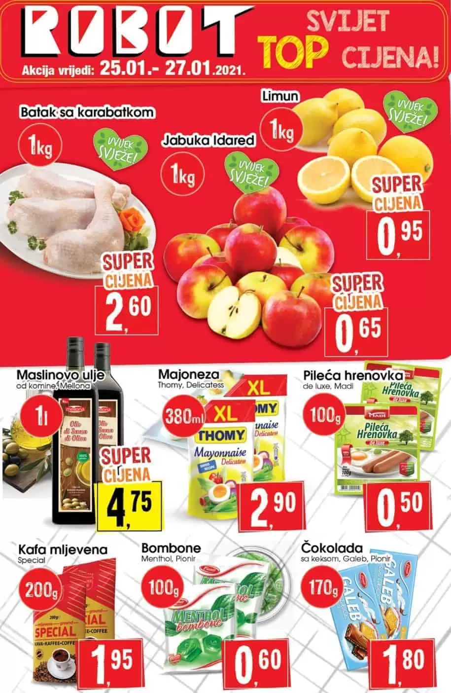 robot akcijski katalog. robot vikend akcija. snizenje. popust.