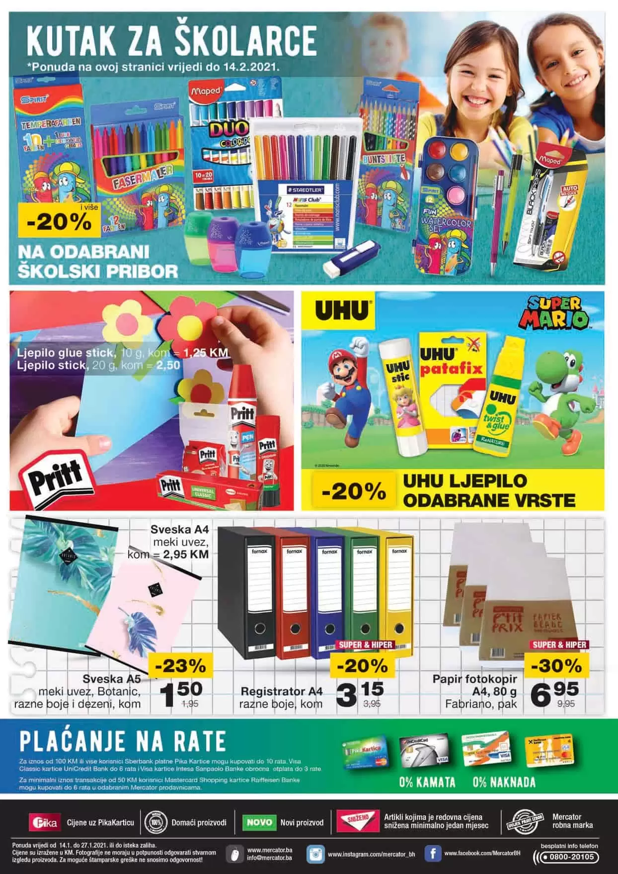 mercator kataloska akcija. mercator snizenje. mercator lozionicka.