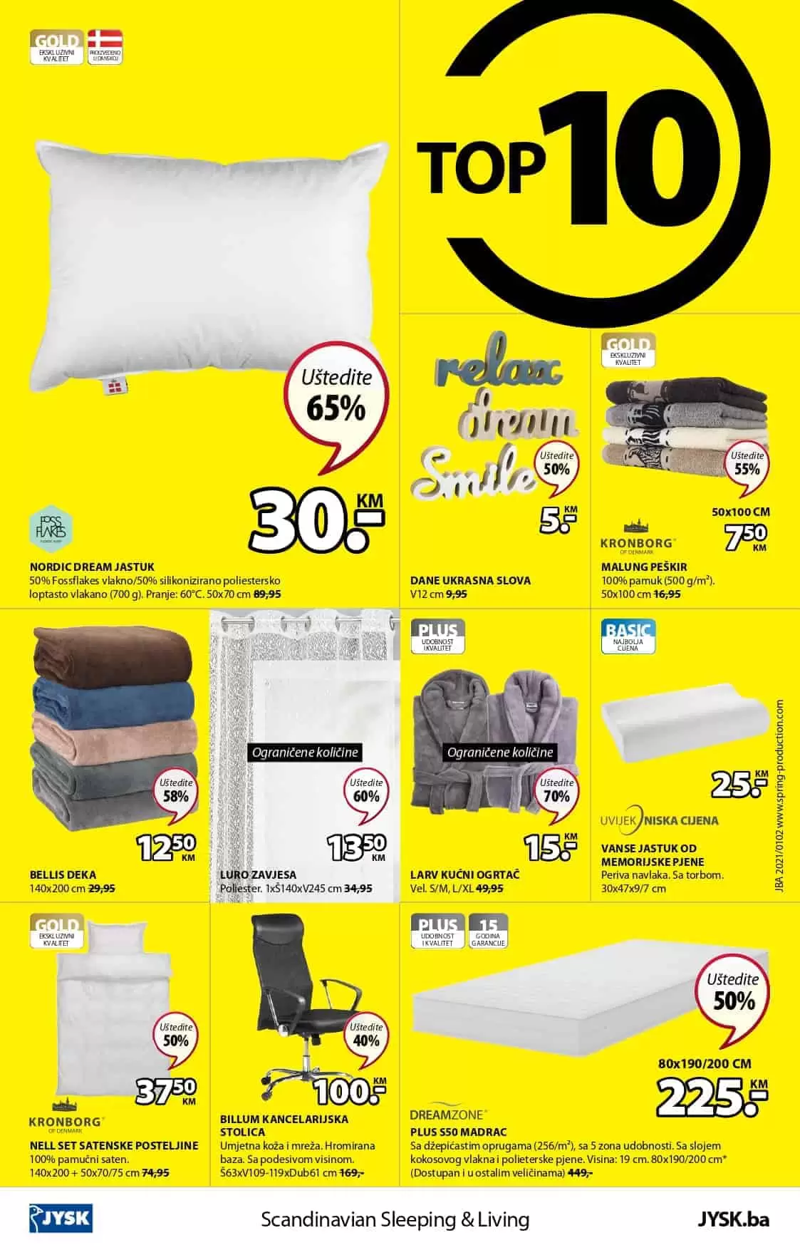 Jysk akcijski katalog. korona virus. snizenje. akcija. popust.