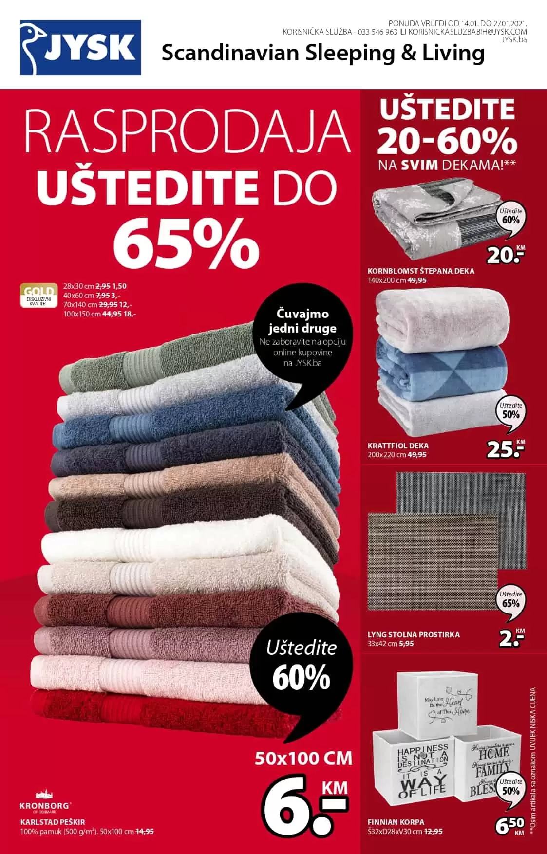 Jysk akcijski katalog. korona virus. snizenje. akcija. popust. 