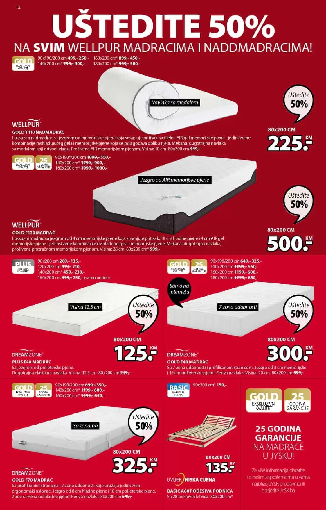 Jysk akcijski katalog. snizenje. popust. Jysk madrac, Jysk rasporodaja. 