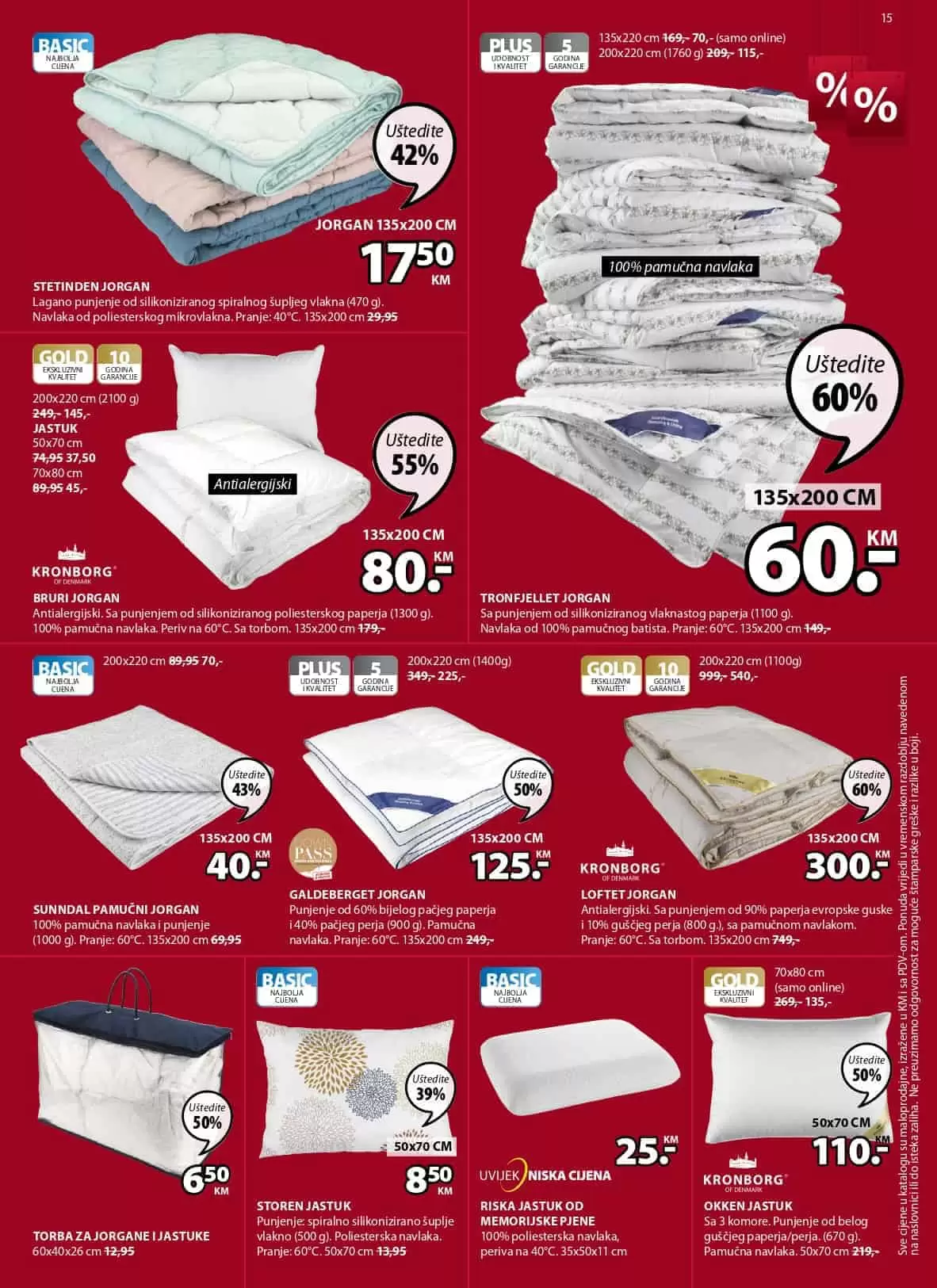 Jysk akcijski katalog. letak. snizeno. snizenje. popust. usteda. usteda novca.