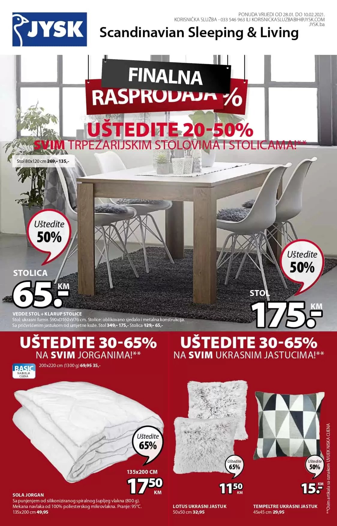 Jysk akcijski katalog. snizenje. akcija. popust. katalog.