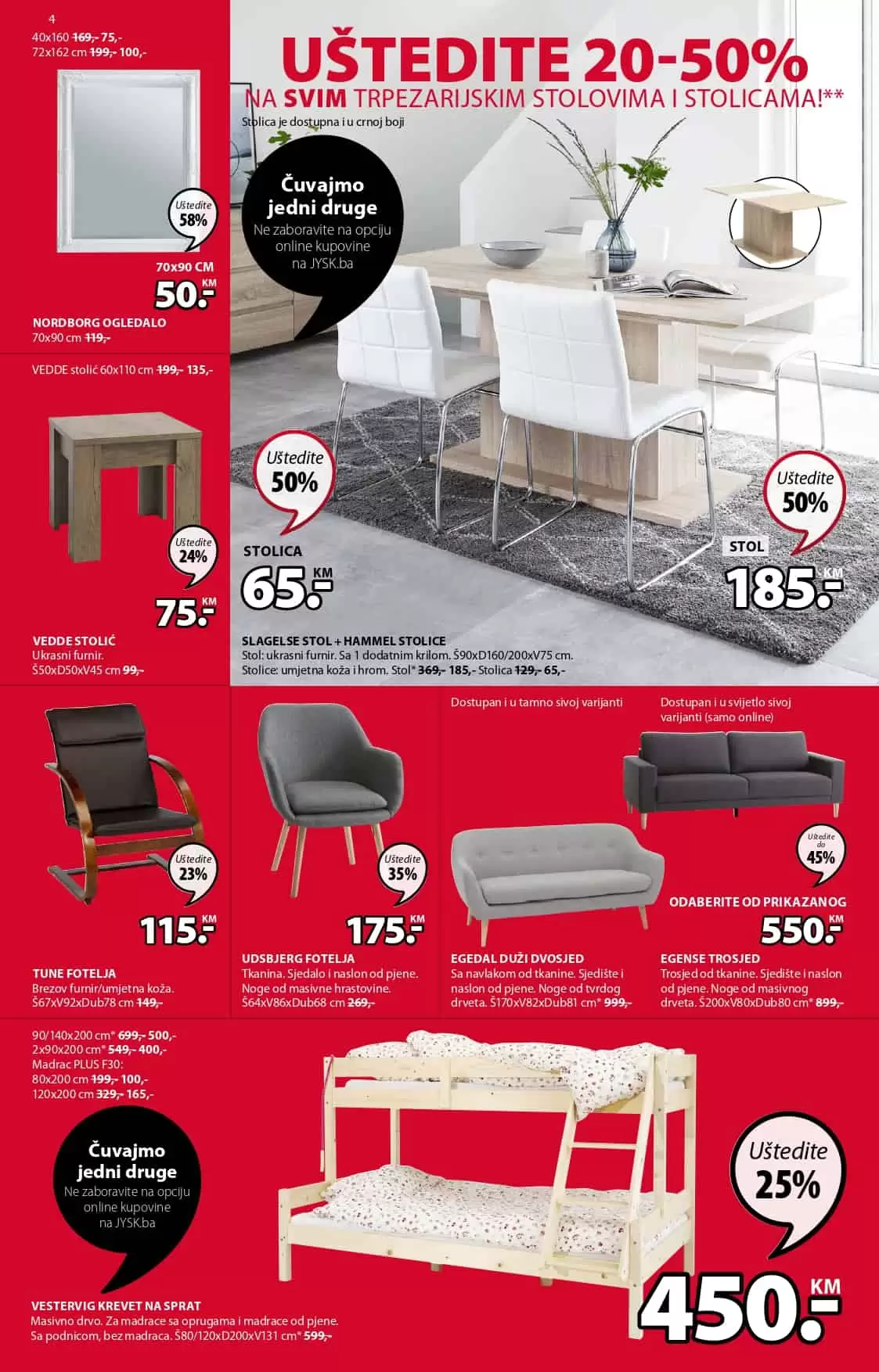 jysk akcijski katalog. snizenje. popust, korona virus. online kupovina.