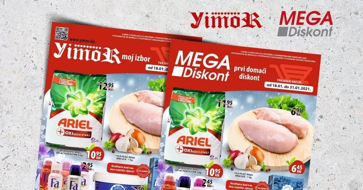 mega diskont super akcija. mega doskont snizenje. yimor super cijene. akcija. popusti. katalozi. najbolje cijene bez dileme