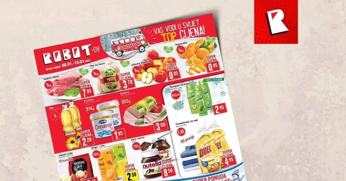robot akcijski katalog. robot vikend akcija. snizenje. popust.