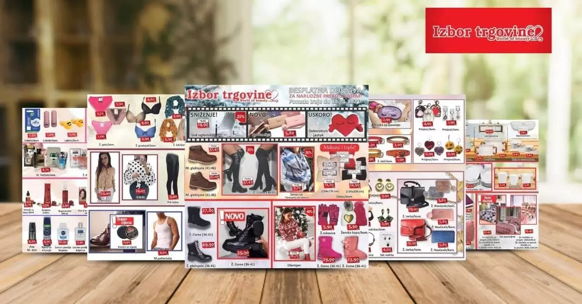 Izbor trgovine akcijski katalog. snizenje. akcija.