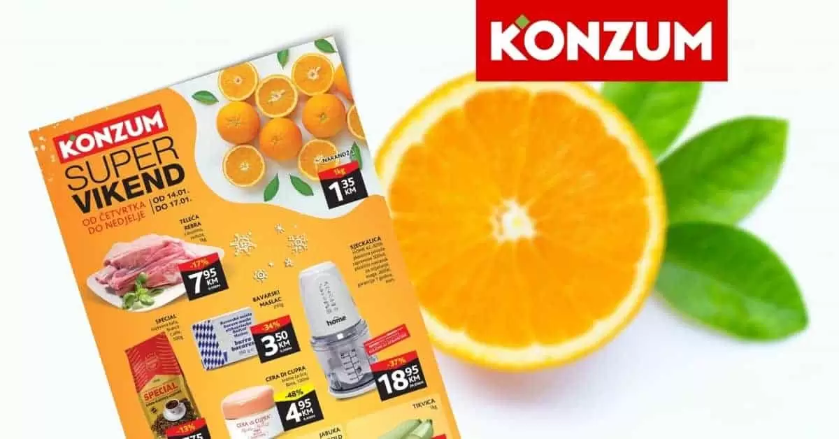 Konzum akcijski katalog. konzum snizenje. konzum akcija. snizeno. popust. katalog.