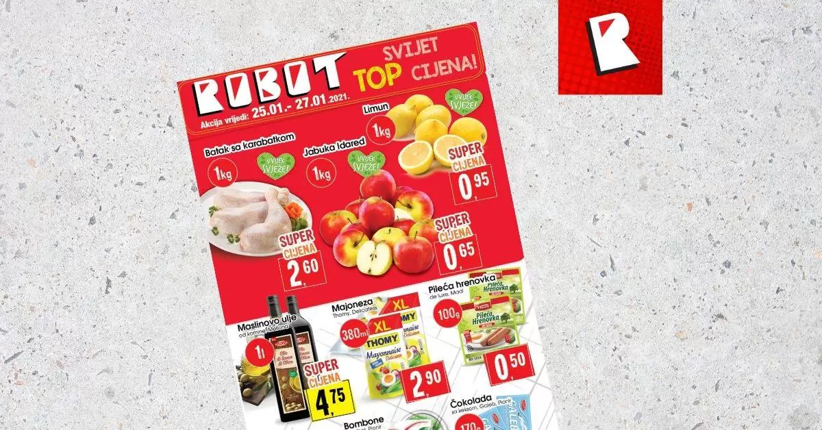 robot akcijski katalog. robot vikend akcija. snizenje. popust.