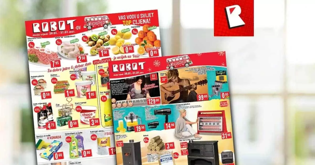 robot akcijski katalog. robot vikend akcija. snizenje. popust.
