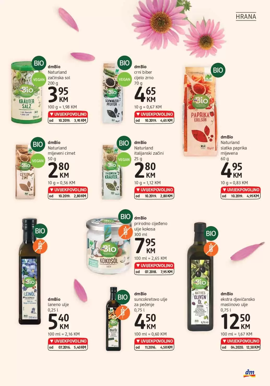 dm-akcijski-katalog cm cosmetic market. bingo. konzum. amko. 