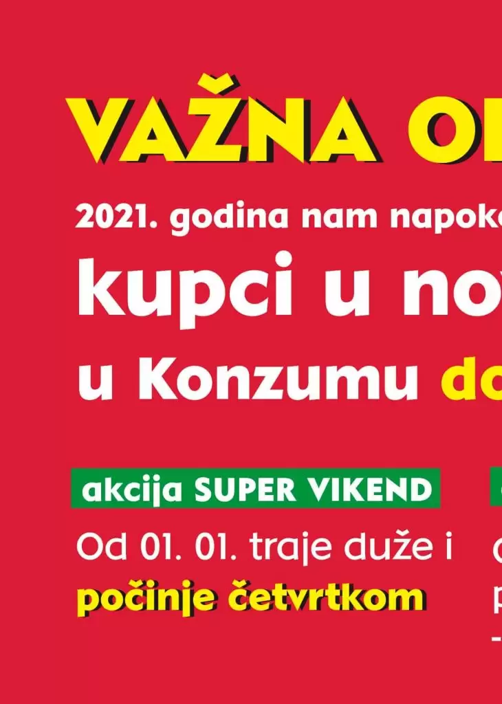 konzum katalog. konzum akcija. snizenje. akcija. popust.