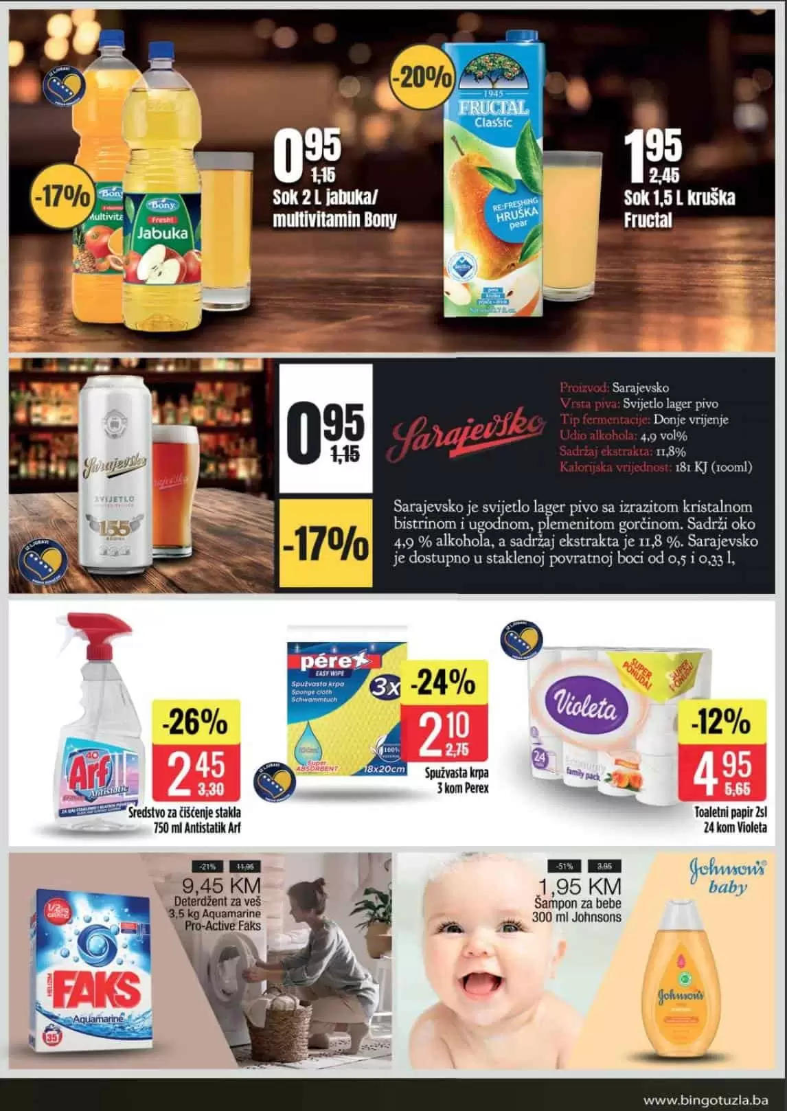 bingo akcijski katalog, snizenje. akcija. popust. snizeno. 