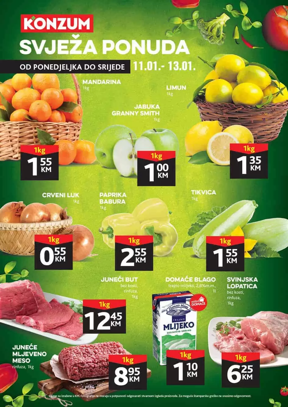 Konzum akcijski katalog. konzum snizenje. konzum akcija. snizeno. popust. katalog.