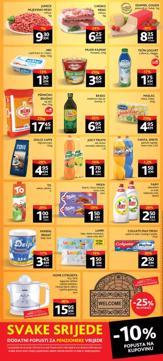 Konzum akcijski katalog. korona virus. snizenje. akcija. popusti. snizeno.