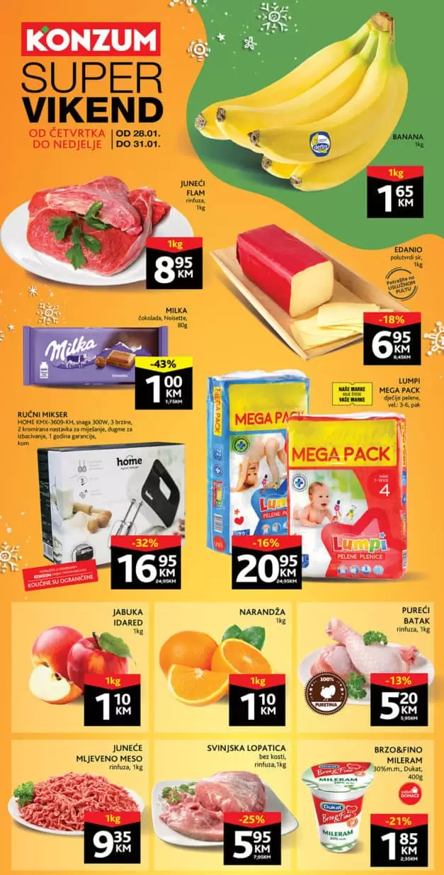 Konzum akcijski katalog. korona virus. snizenje. akcija. popusti. snizeno. 
