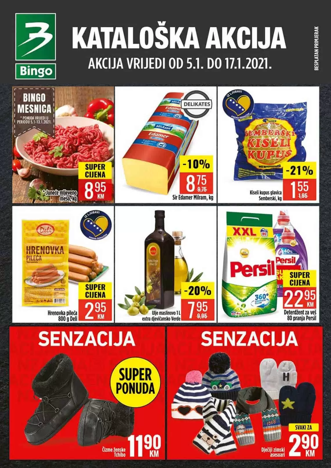 bingo akcijski katalog. snizenje. popust. akcija. snizeno. 