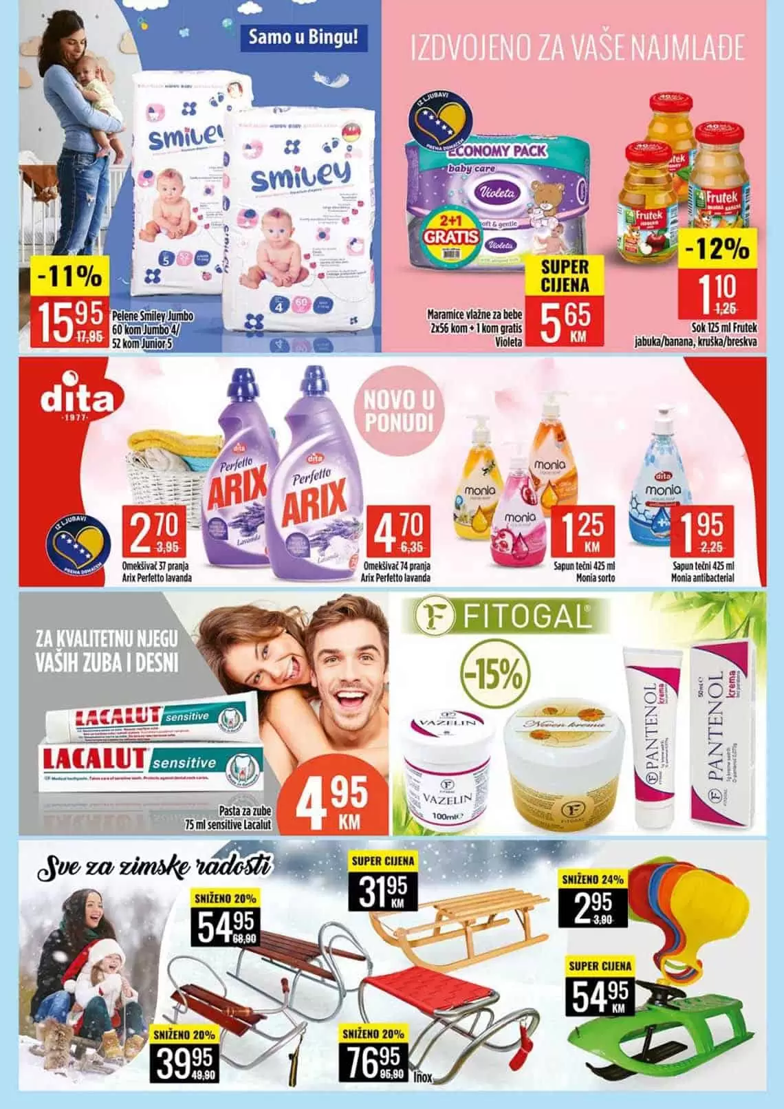 bingo akcijski katalog. snizenje. popust. akcija. snizeno. 