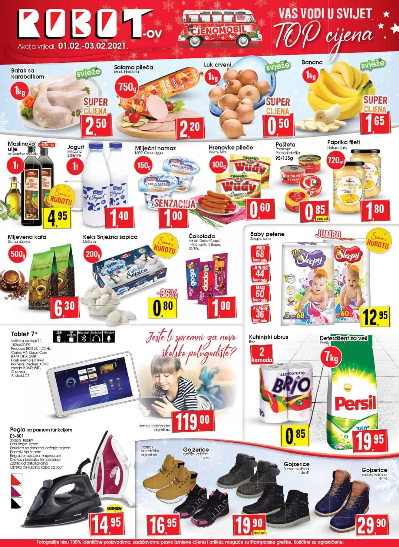 robot akcijski katalog. robot vikend akcija. snizenje. popust.