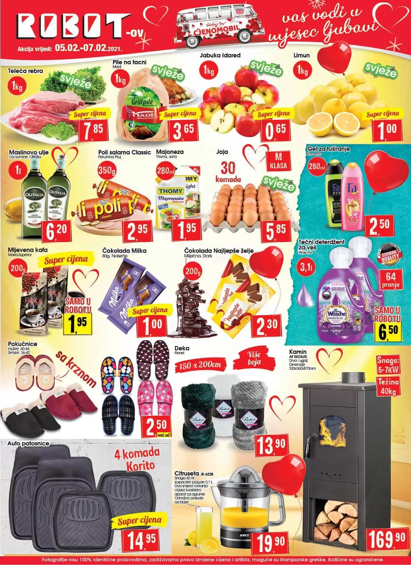 robot akcijski katalog. robot vikend akcija. snizenje. popust.