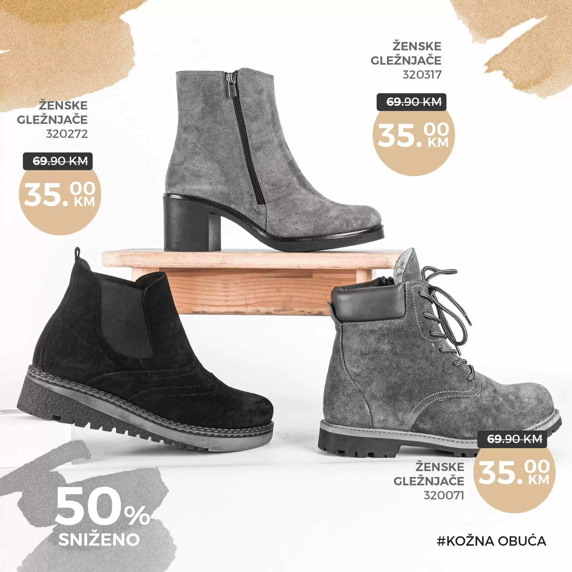 fis snizenje cizama 50% snizenje zenske obuce. snizenje muske obuce. 