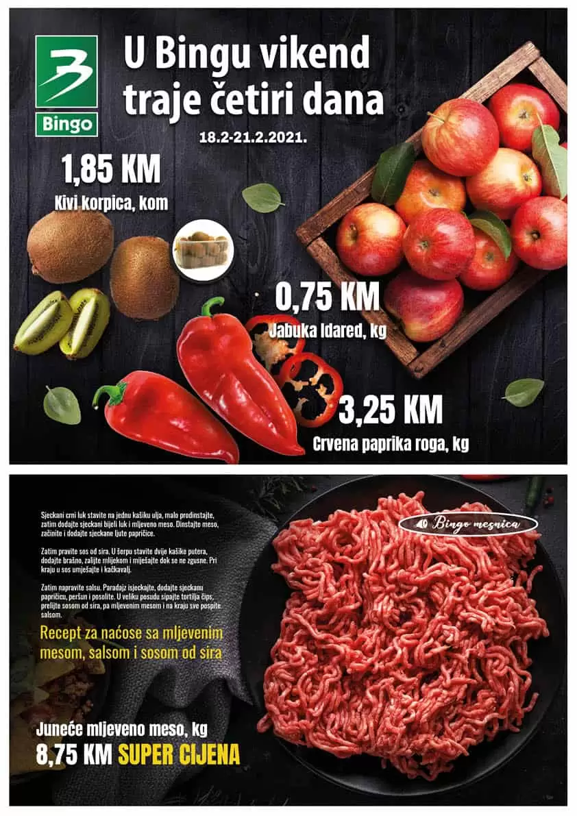 bingo akcijski katalog. snizenje. popust. akcija. snizeno. 