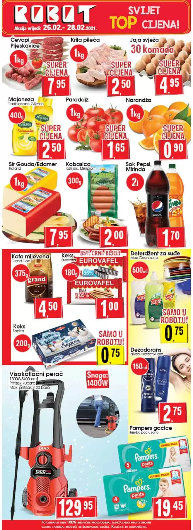 robot akcijski katalog. robot vikend akcija. snizenje. popust.