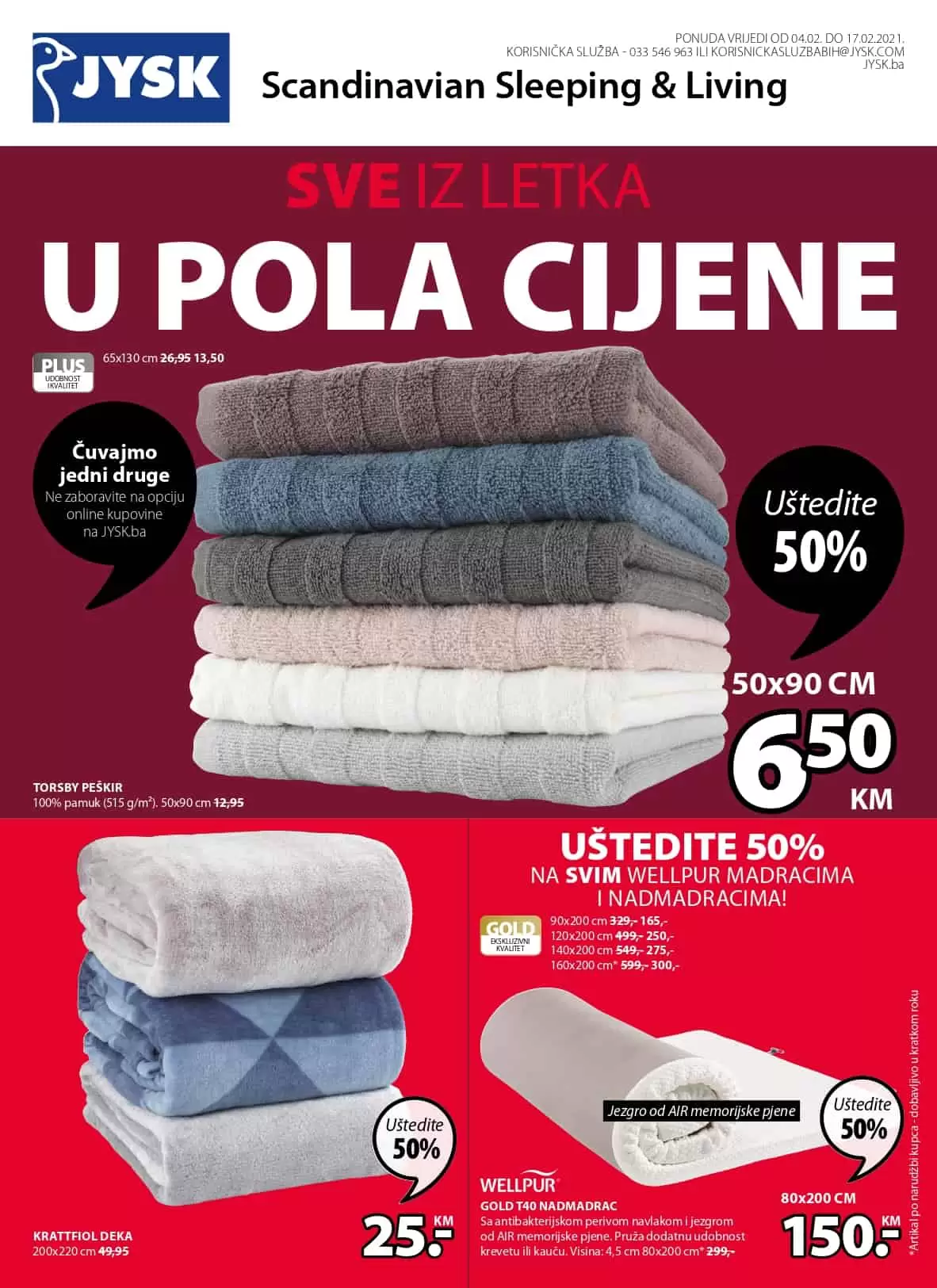 Jysk akcijski katalog. korona virus. snizenje. akcija. popust. 