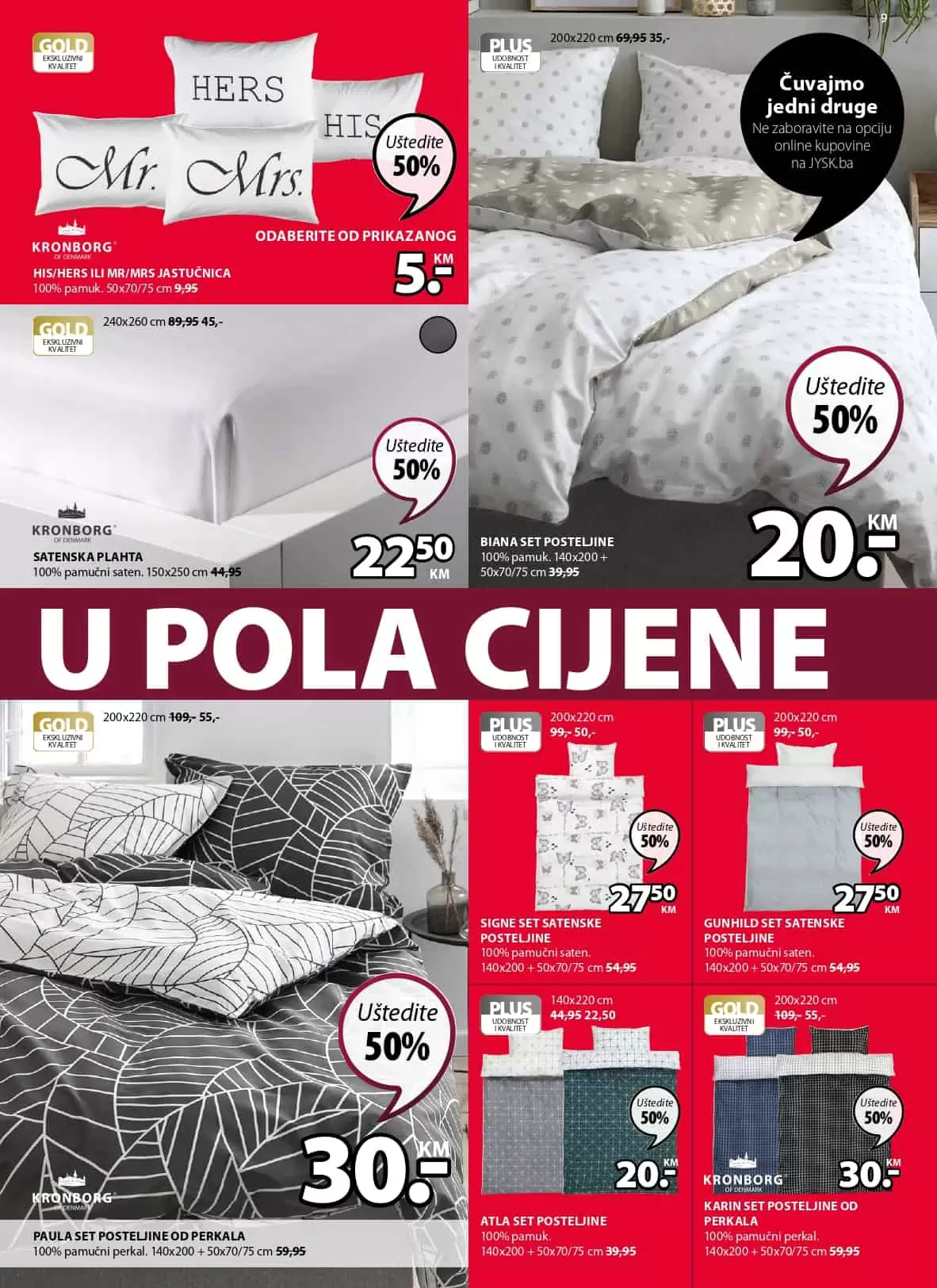 Jysk akcijski katalog. korona virus. snizenje. akcija. popust. 