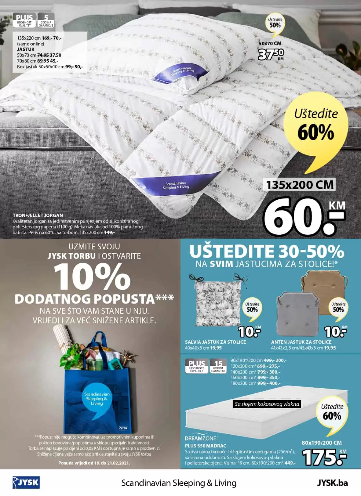 Jysk akcijski katalog. korona virus. snizenje. akcija. popust. 